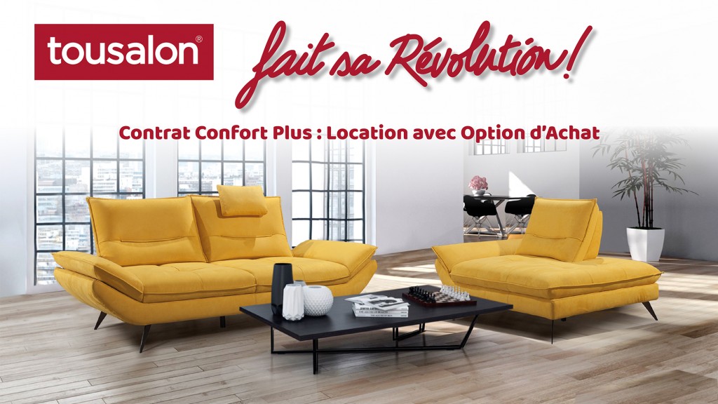Contrat Confort Plus : location avec option d'achat - Canapé 2 places Anais