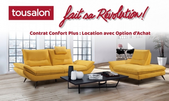 Contrat Confort Plus : location avec option d'achat - Canapé 2 places Anais
