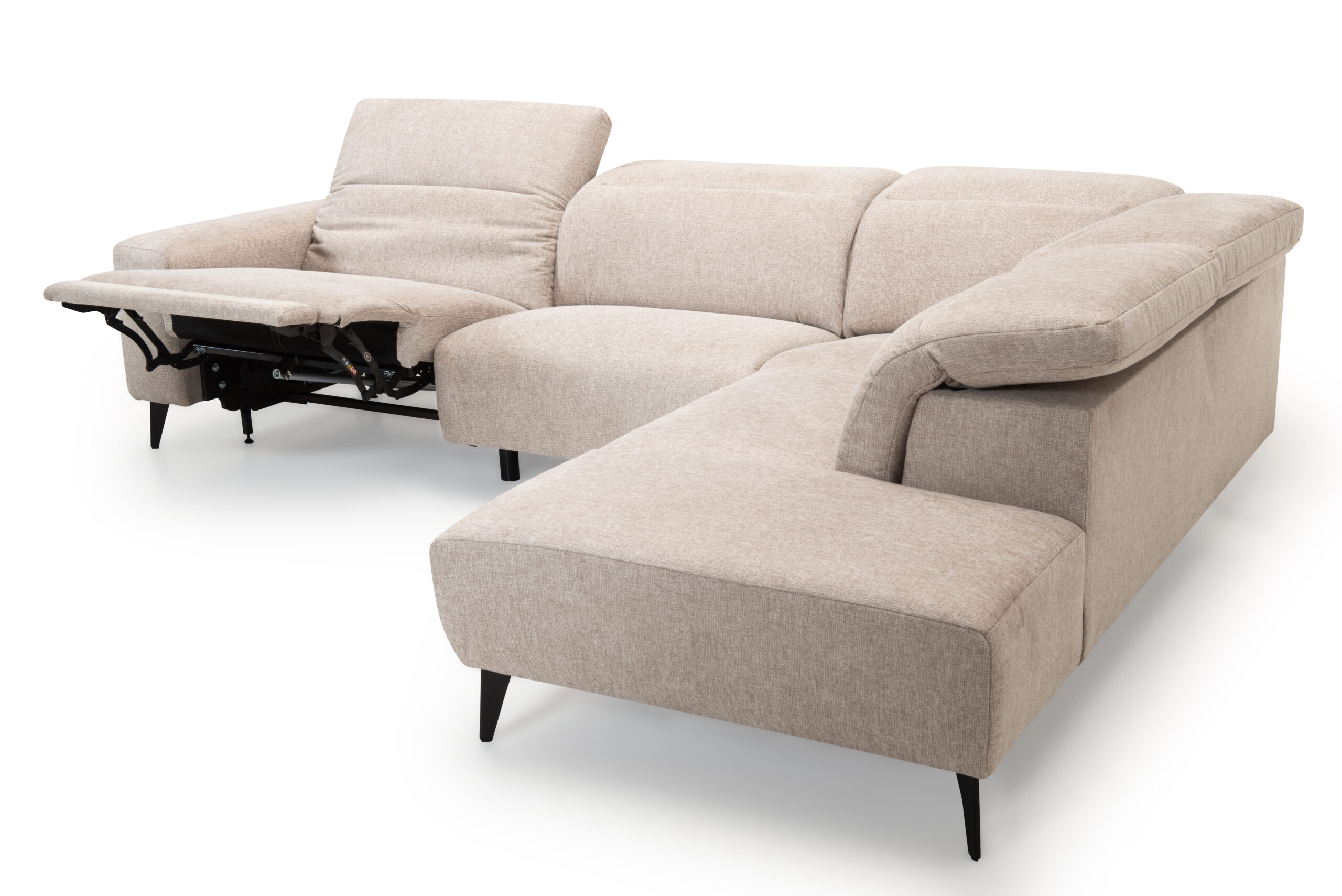 Canapé Tousalon - Soren 12 Canapé d'angle Beige claire chez tousalon zoom sur la meridenne
